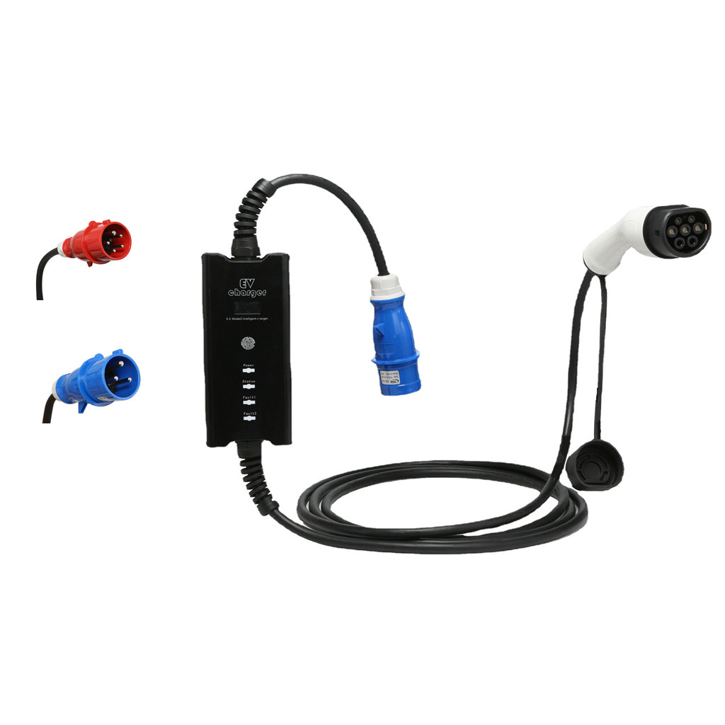 Type 2 Portable Ev Charger 11Kw Cee - Elektrische autolader voor thuisgebruik, 16A 32A,