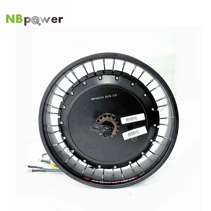 Qs Motor 273 8000W Hub Motor - NBpower/QS V3 273 40H motorfiets 20/24/26x4.0