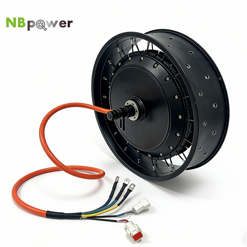 Qs Motor 273 8000W Hub Motor - NBpower/QS 273 40H 48-96v, nominale spanning